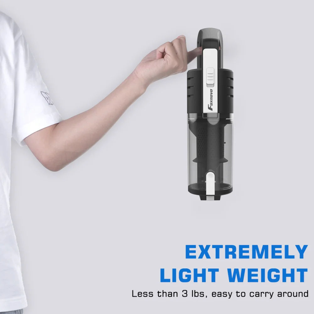 

Handheld Vacuum Cleaner Portable Powerful Suction Cleaner Cordless Vacuum Cleaner Wet Dry Vacuum for Pet Hair Dust Grave