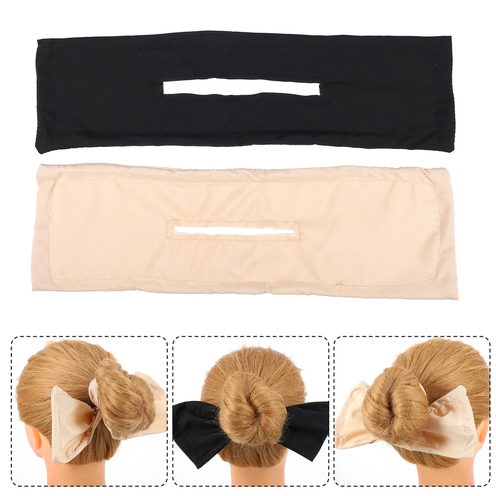 

2pcs Girl Bowknot Headbands Head Wraps Hair Holders Rotating Hairbands