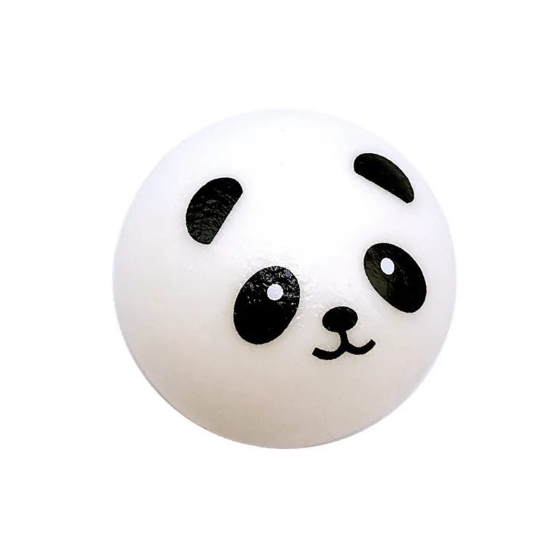 

7CM Squishy Panda Bun Stress Reliever Ball Slow Rising Decompression Toys PU Key chains Keychain Kids Toys