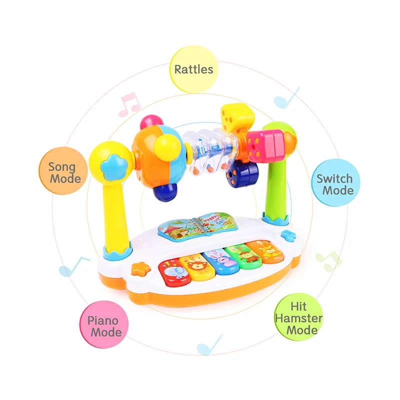Детская погремушка пианино игрушка Музыкальные инструменты для клавиатуры с