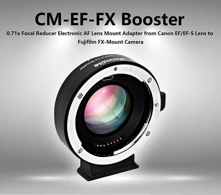 

Commlite EF-FX Booster 0.71x Крепление-адаптер для объектива электронный AF адаптер с креплением на объектив адаптер для объектива USM Canon EF/EF-S объектив ...