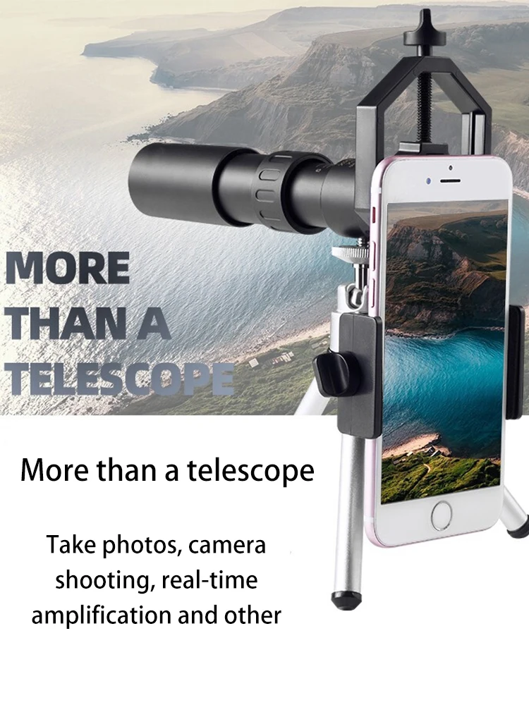 Мощный бинокль 10-300X40 профессиональный телескоп дальнего действия HD военный