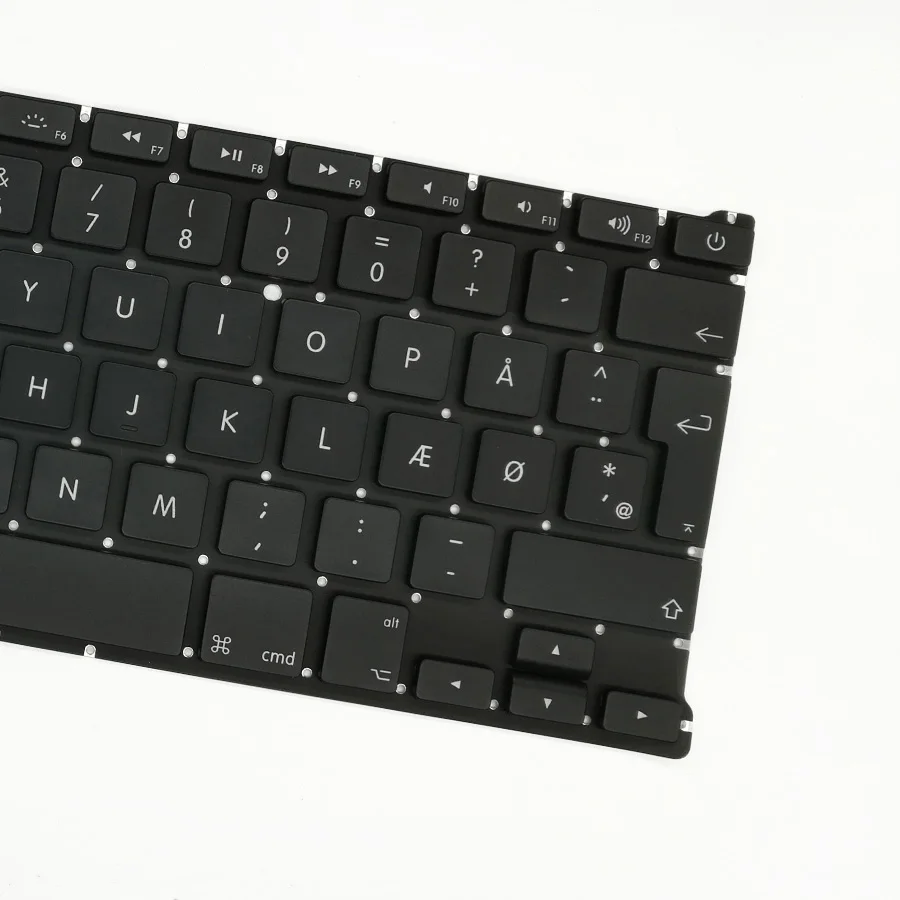 5 шт./лот новая Дания Датская клавиатура с подсветкой для Macbook Air 13 &quotA1369 2011 A1466 2012