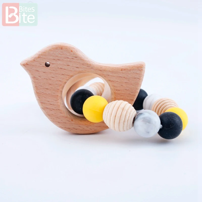 1 шт. деревянный детский браслет дятел пищевой органический натуральный бисер