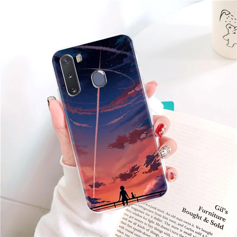 

For Samsung A31 Cases Silicone Case for Coque Samsung Galaxy A12 A21S A50 A51 A71 A02 Phone Cover A32 2021 Space Soft Back Funda