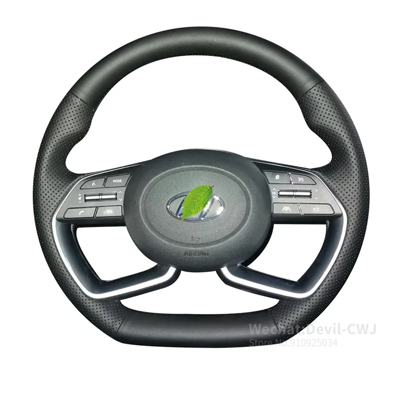 

Alcantara Leather steering wheel cover For Hyundai 5th-gen Tucson L 10th-gen Sonata 7th-gen Elantra Mistra Car Accessories