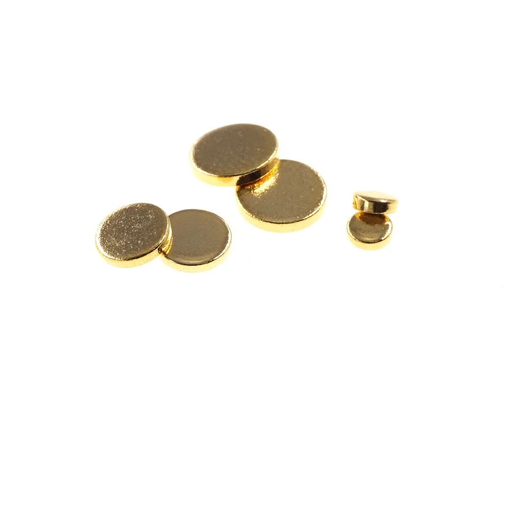 20 шт. круглая проводящая Контактная Пластина латунный золотой диск с покрытием