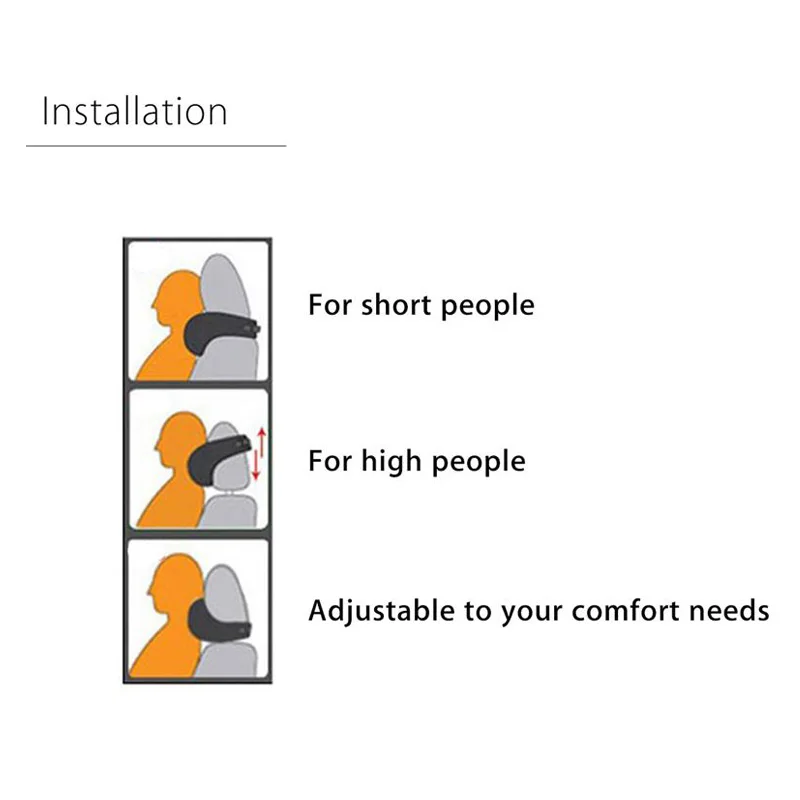 Новая регулируемая Автомобильная подушка для шеи на подголовник подушки защиты