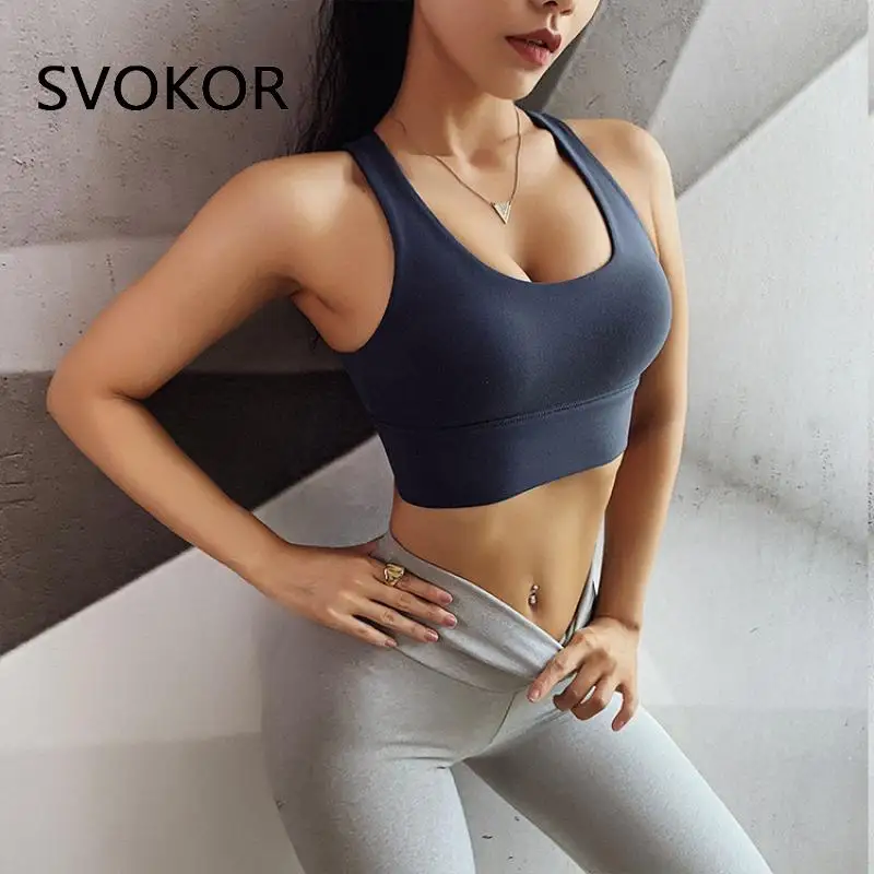 SVOKOR спортивные бюстгальтеры Для женщин пуш ап размера плюс высокое Поддержка