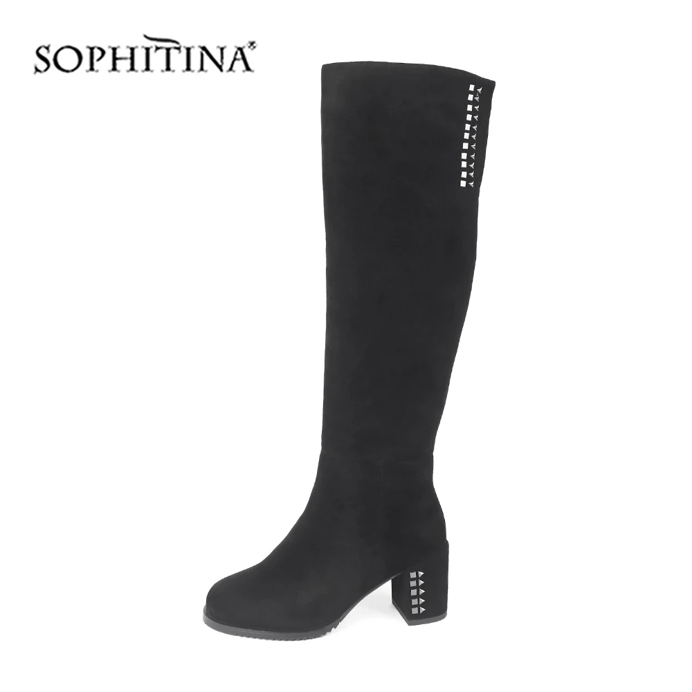 SOPHITINA/женские ботинки Модная детская замшевая обувь высокого качества с