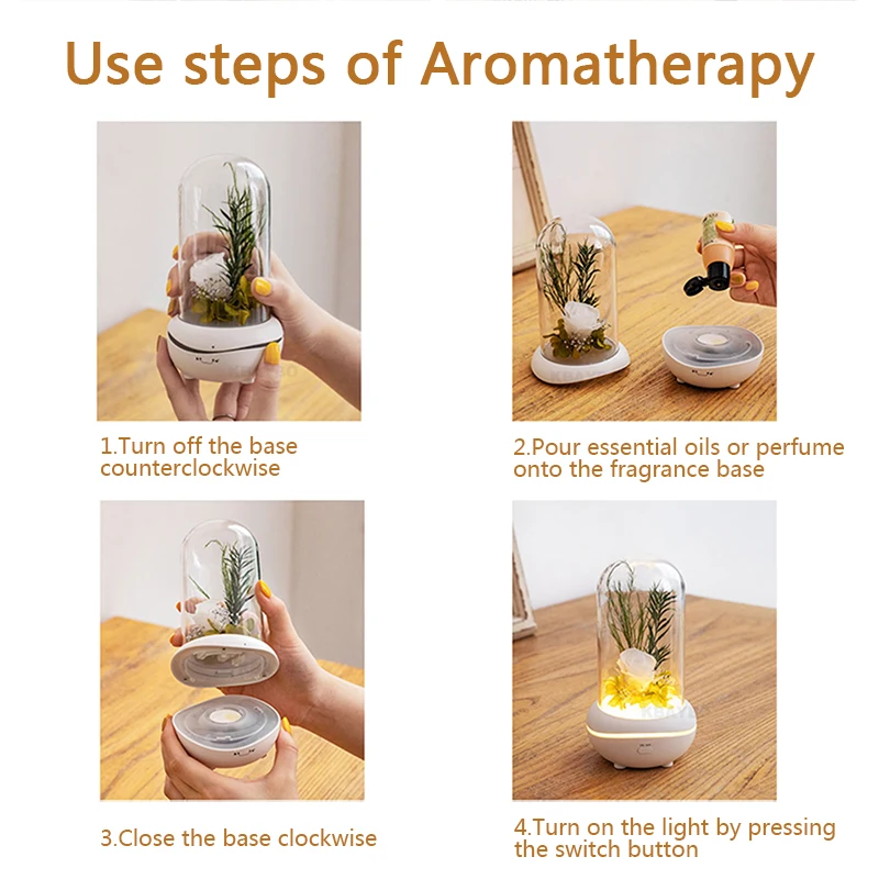 

LED Rose Ever-fresh flower Night lamp rechargable decorate dream creative desk light girl friend flower Christmas birthday gift