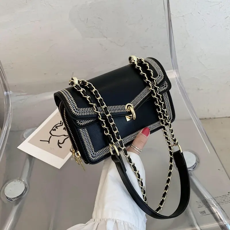 2020 элегантная женская квадратная сумка через плечо модная Новая