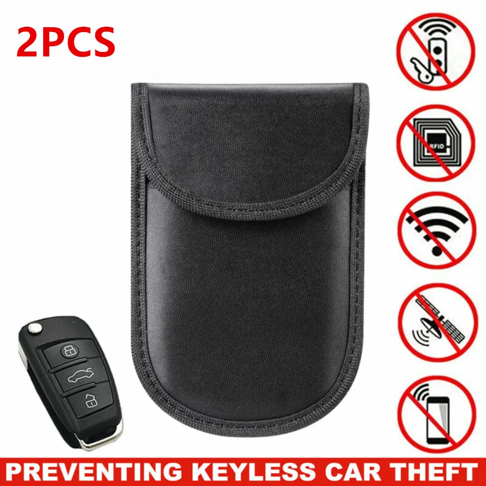2 шт. Автомобильный ключ блокировщик сигнала чехол Faraday клетка Fob Сумка Высокое