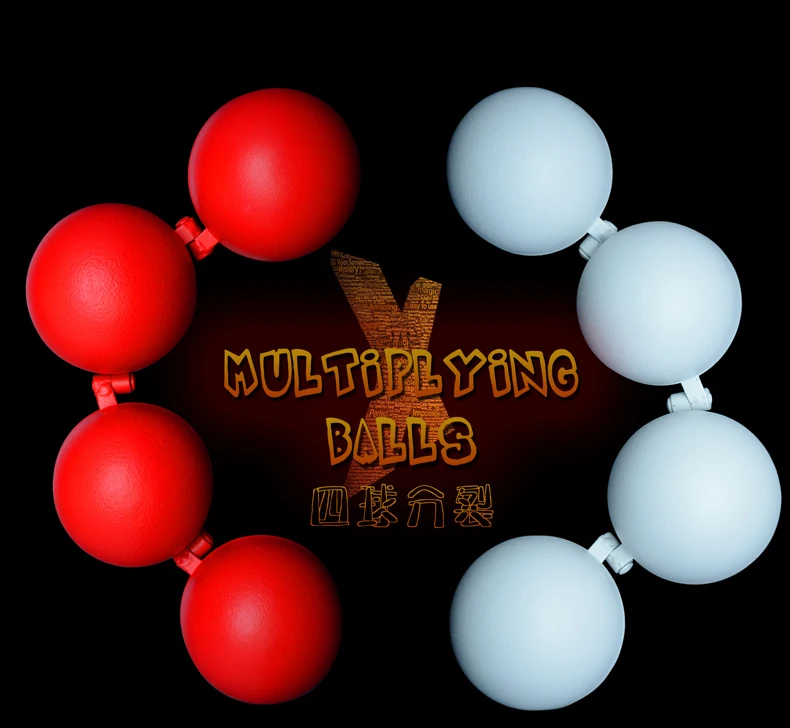 Мультипликационные шары (металл красный/белый цвет) Волшебные трюки от одного до