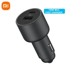 Автомобильное зарядное устройство Xiaomi Mi 1A1C с двумя USB-портами и поддержкой быстрой зарядки, 100 Вт