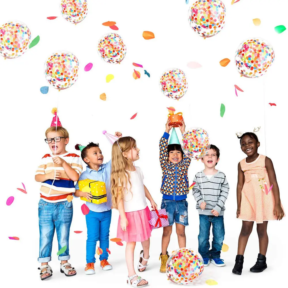 10 шт 12 дюймов Детские латексные шары конфетти для душа Свадебные принадлежности