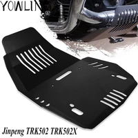 for benelli jinpeng trk502 trk502x trk 502 502x 2018 2019 motocycle accessorie aluminium alloy skid plate bash frame guard cover