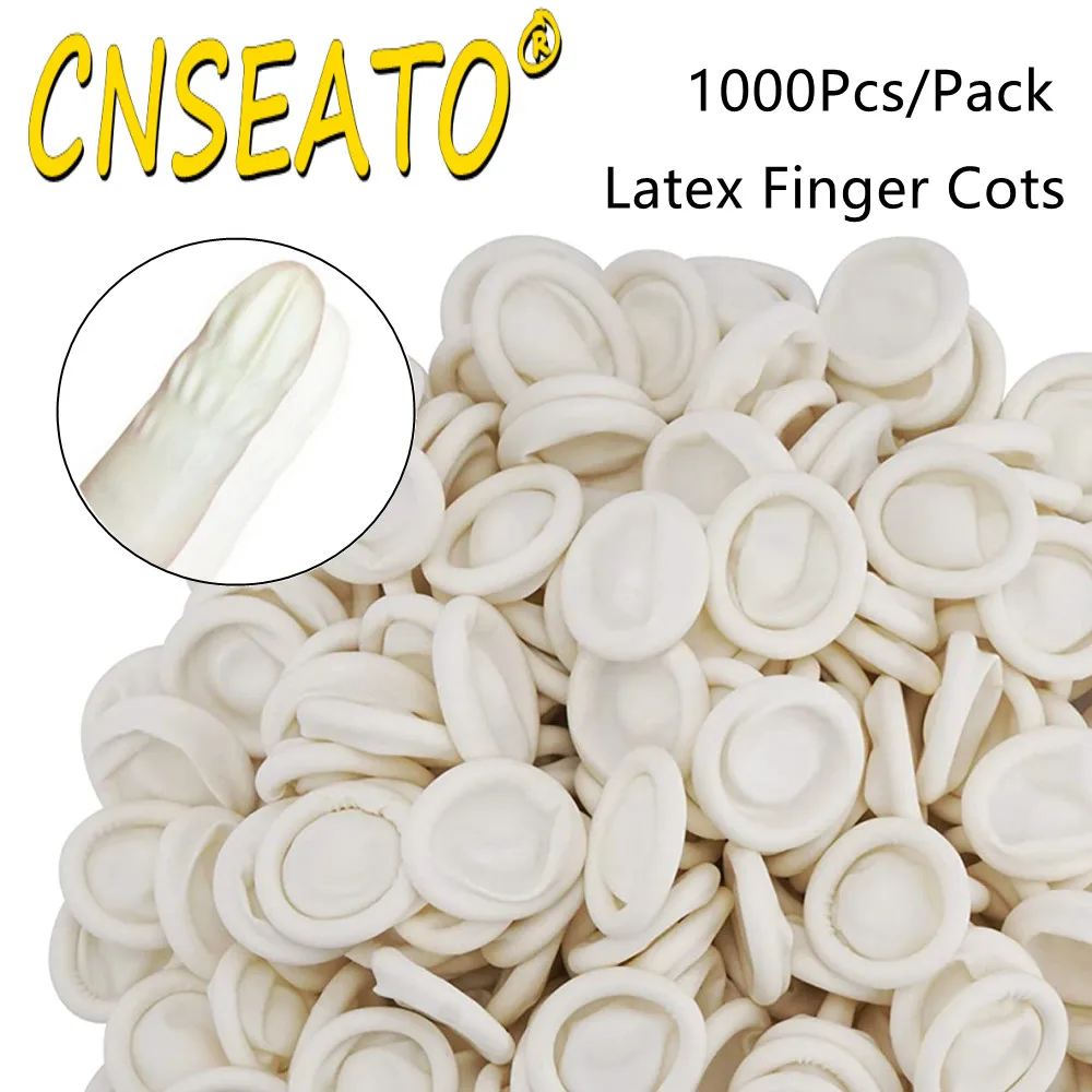 1000 шт. латексные напальчники защитные перчатки для пальцев натуральная резина