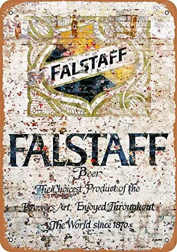 

SRongmao 8 x 12 Metal Sign Falstaff Beer 4