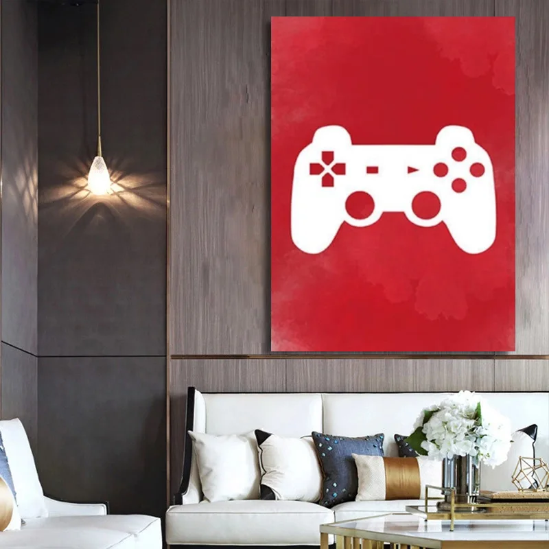 

Nordic Gamepad Gameing Loading Pattern Canvas Painting Wall Art Decoration Posters and Prints for Boy Bedroom Décor Wall Picture