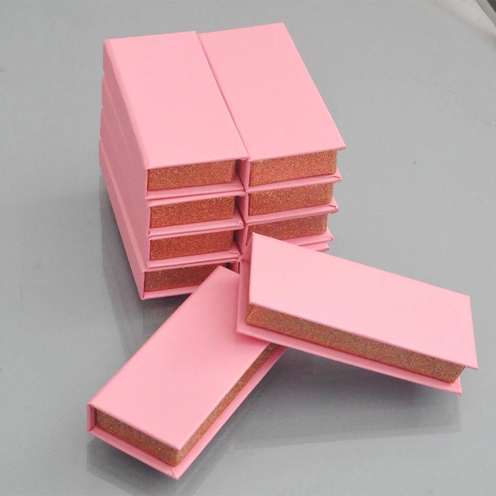 custom eyelash packaging box lash boxes with logo private label faux cils 3d mink magnetic pink case bulk vendors | Красота и