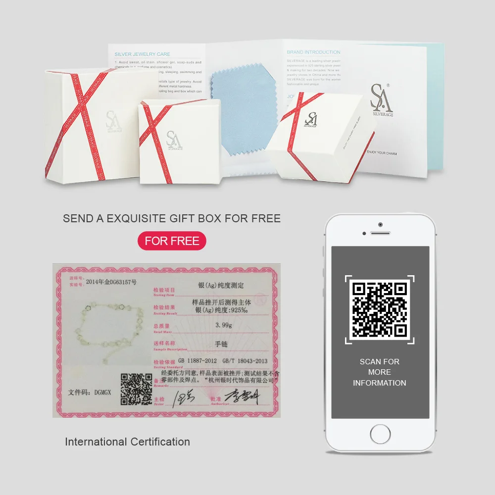 

SA SILVERAGE Flower Bead Adjustable Link Pendants 2019 Women Party Bracelets Real 925 Sterling Silver Fine Jewelry For Women