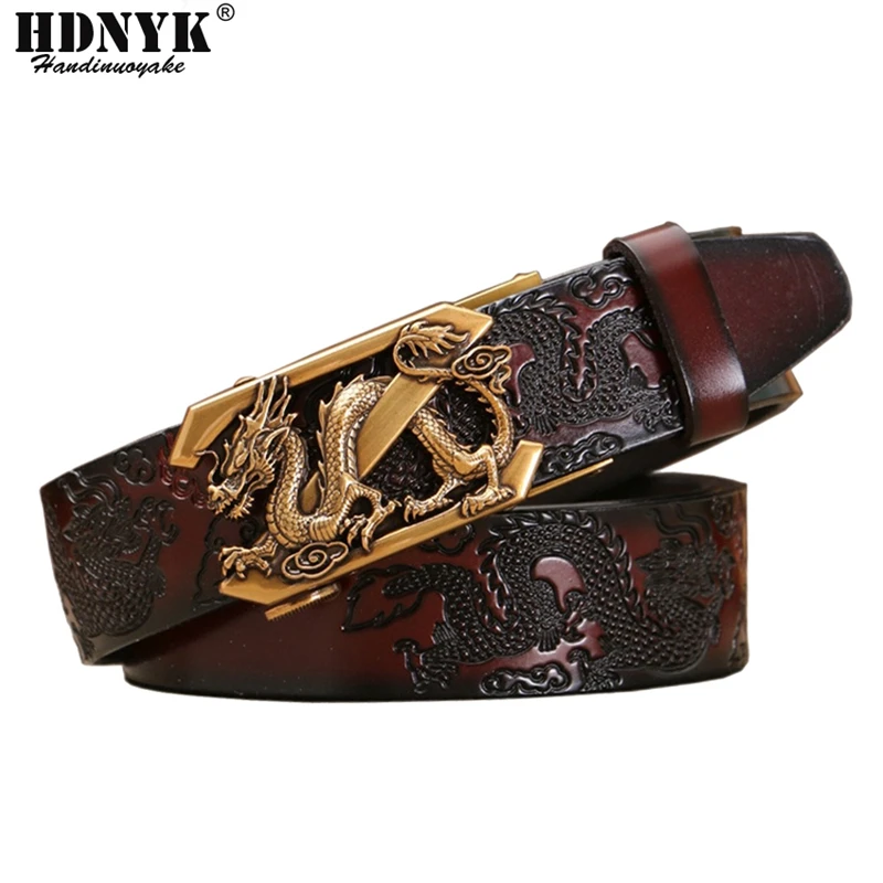 2023 Newest Men Belt Luxury Cowskin Leather Belts For Men Vintage Classic pin Buckle Alloy Belts Brown Drop shipping