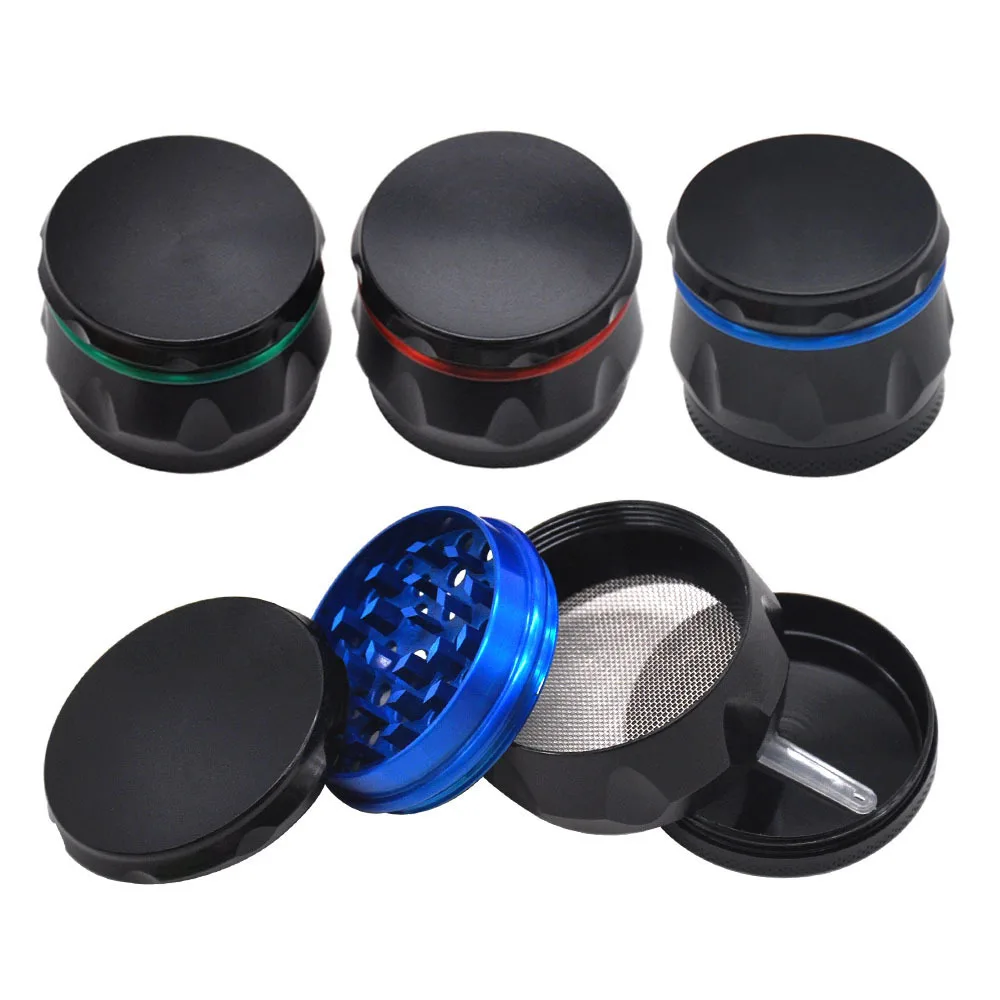 

Non-slip 4-Layers Metal Tobacco Grinder Smoke Cigarette Smoking Accessories Drum Shape Weed Herb Crusher Smoking Accessories