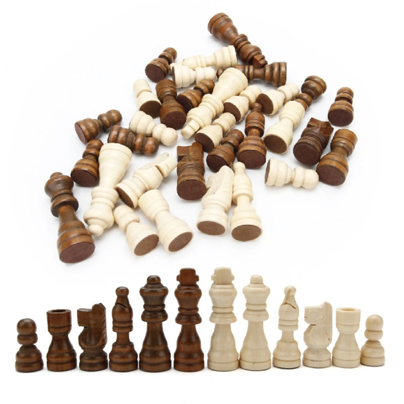 

2 in 1 Checkers & Flight Chess Combo Wooden Family Game Children Educational Toy