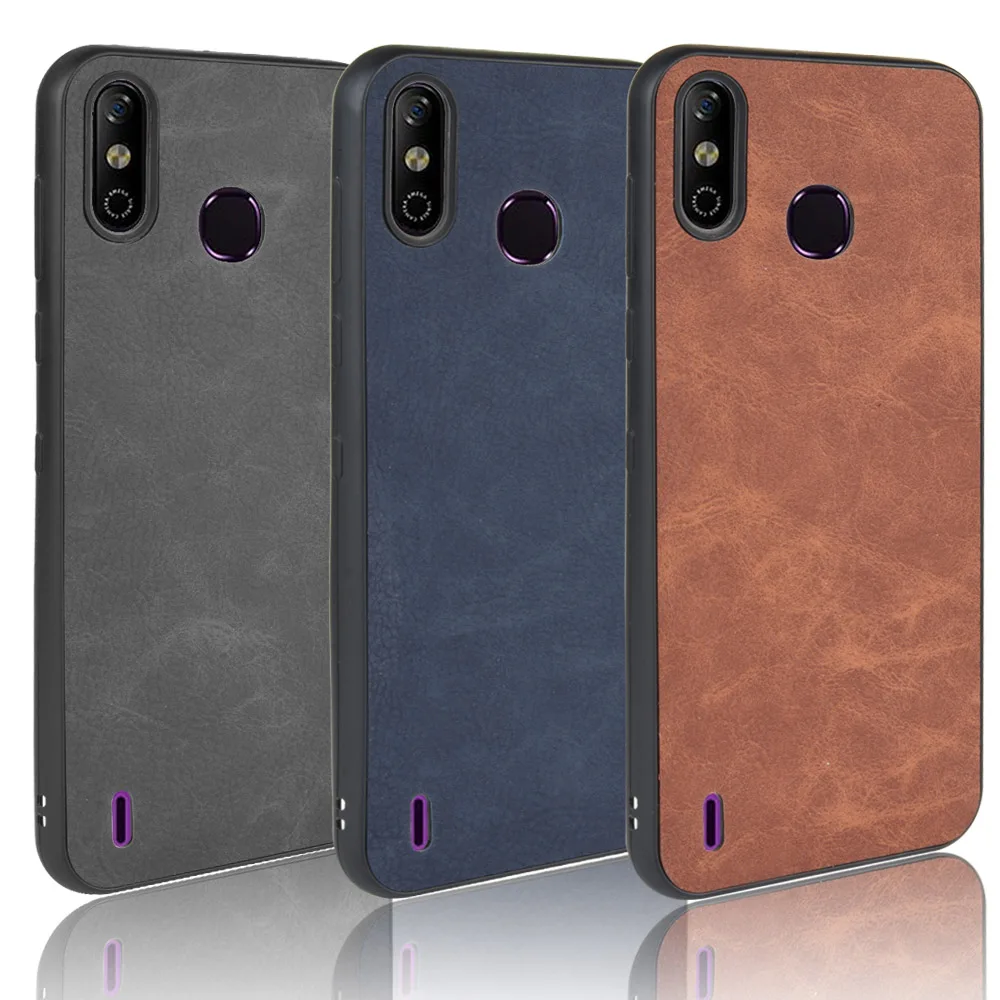 Чехол Infinix Smart 4C чехол 4 X653C X653 с мягкими краями из ТПУ овчины искусственная кожа