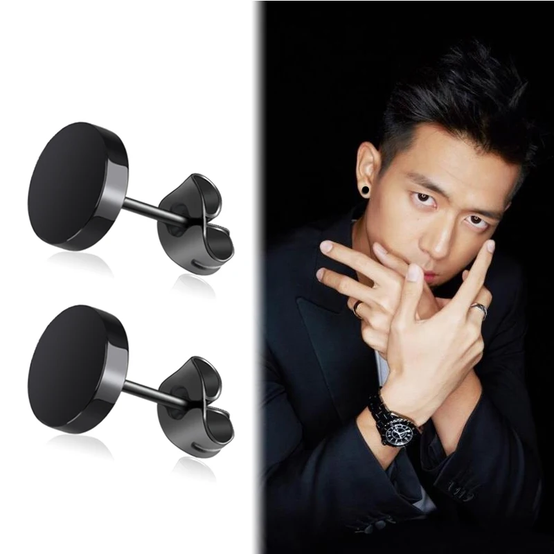 Круглые серьги-гвоздики в виде гантели Корейском стиле 2021 1 пара серьги панк 4-12 мм