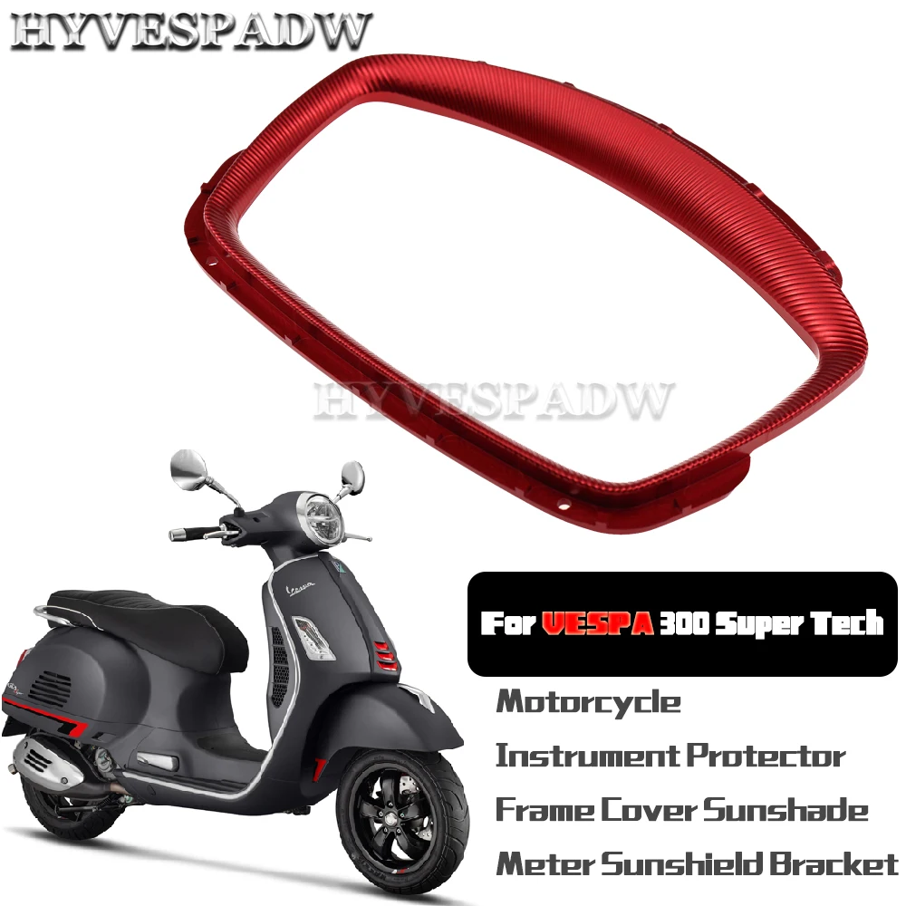 

GTS Motorcycle LCD Speedometer Cover Digital Dashboard Rim CNC Aluminum Accessories for Piaggio GTS 250 300 2013-2020