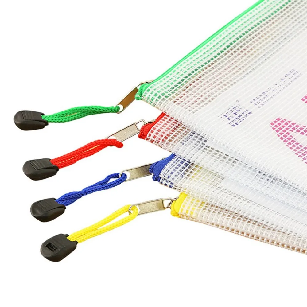 TIANSE утолщенная А4 сумка для файлов сетка прозрачная на молнии водонепроницаемый