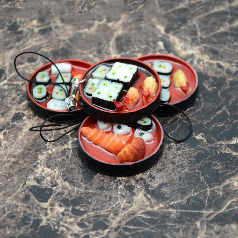 4pcs/lot edible miniature japanese food 1/6 Scale Sushi Rice Roll for Dollhouse Decor Pretend bjd kitchen toy | Игрушки и хобби