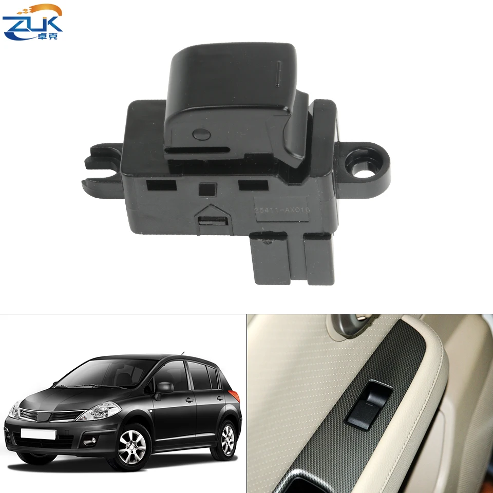 Переключатель окна заднего хода ZUK для Nissan Tiida C11 2005 2006 2007 2008 2009 2010 2011 2012 Qashqai J10 | Переключатели и рычаги для авто -33058476025