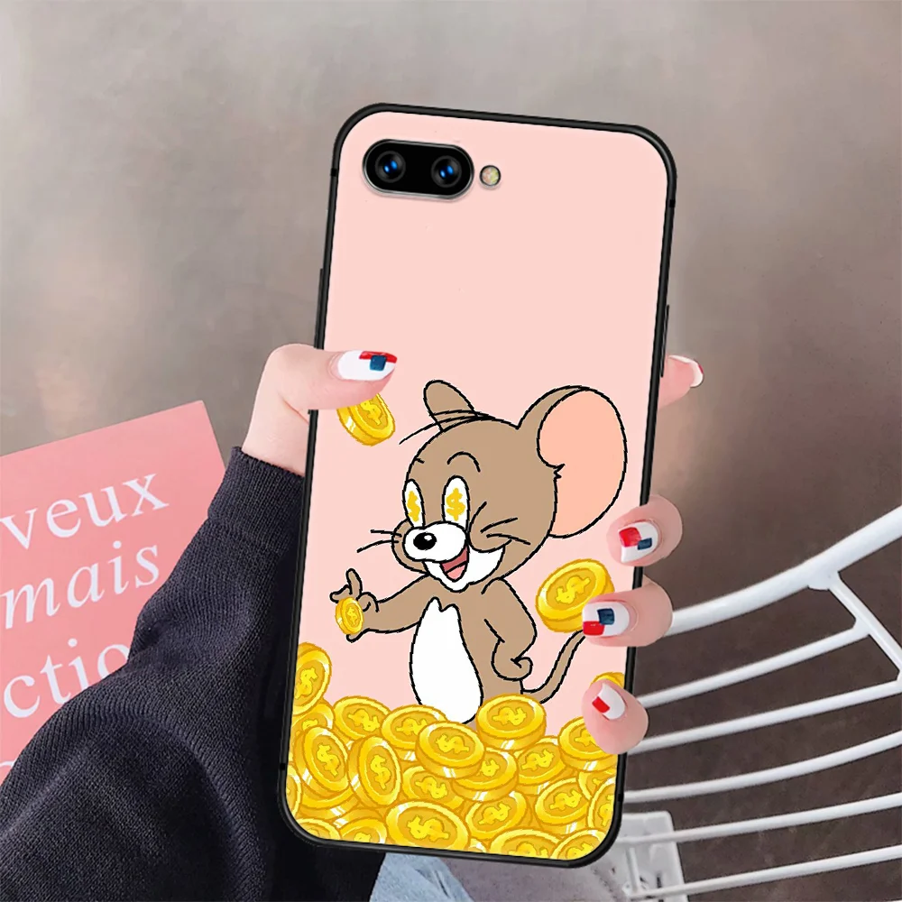 

Cartoon Cute Tom Cat Tom Jerry Mouse Phone Case Cover Hull For HUAWEI Honor 8 8c 8a 8x 9 9a 9x V10 MATE 10 20 I Lite Pro black