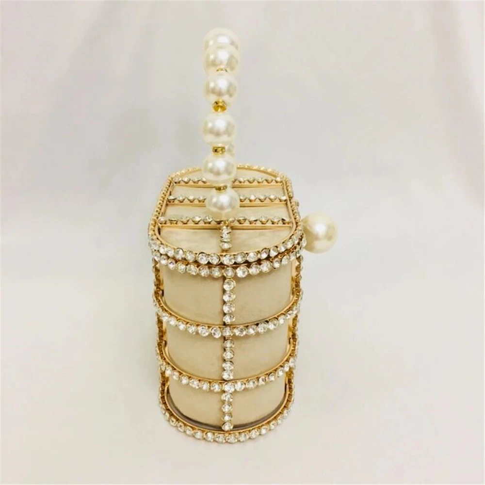 Новые Роскошные lady diamond женские сумки из натуральной кожи полый металлический ведро дизайнерская ручка с бахромой сумки ужин вечерние сумки на плечо сумка клатч кошелек