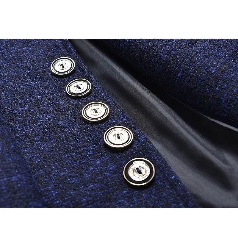 

Men's Retro Stand Collar Casual Suits Jacket Men Business Blazers Men Large Size Jackets Coat M-5XL