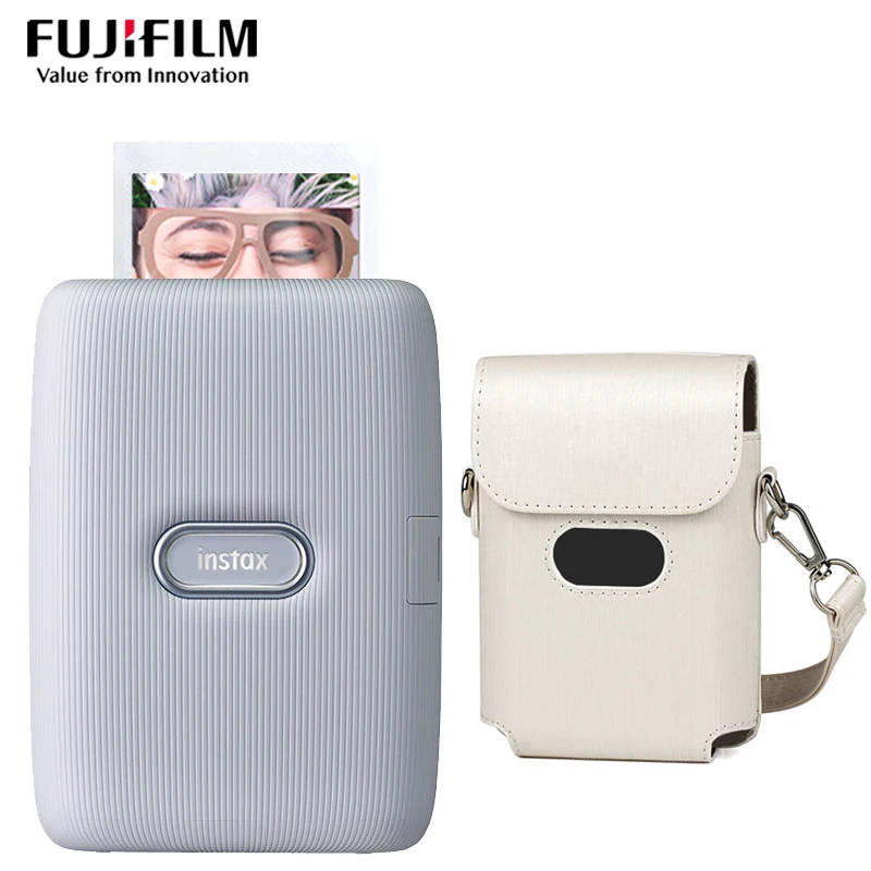 Новый Fujifilm Instax Mini Link принтер зарегистрированная печать с сумкой от видео