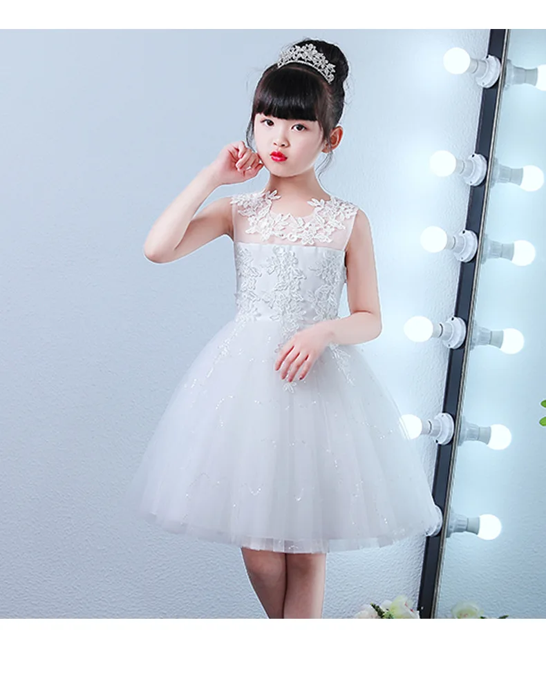 

Girls Dress 2020 New Childrens Clothing Elegant Lace Girls Dress Flower Princess Dresses Christmas Evening Prom Ball Gown
