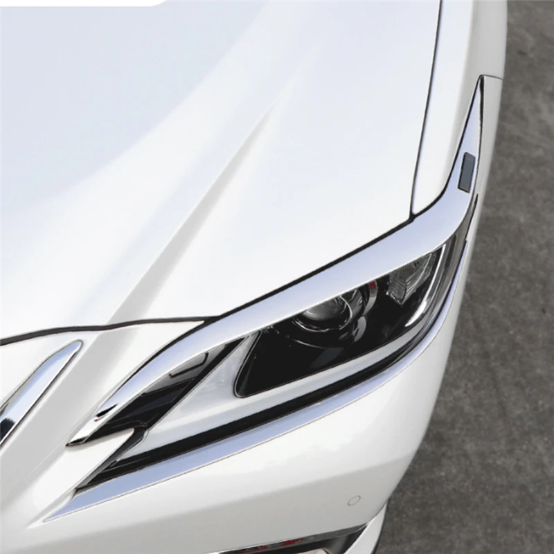 Carманго для Lexus ES ES200 ES300 ES260 автомобильный Стайлинг передняя фара хромированная накладка рамка наклейка внешний аксессуар