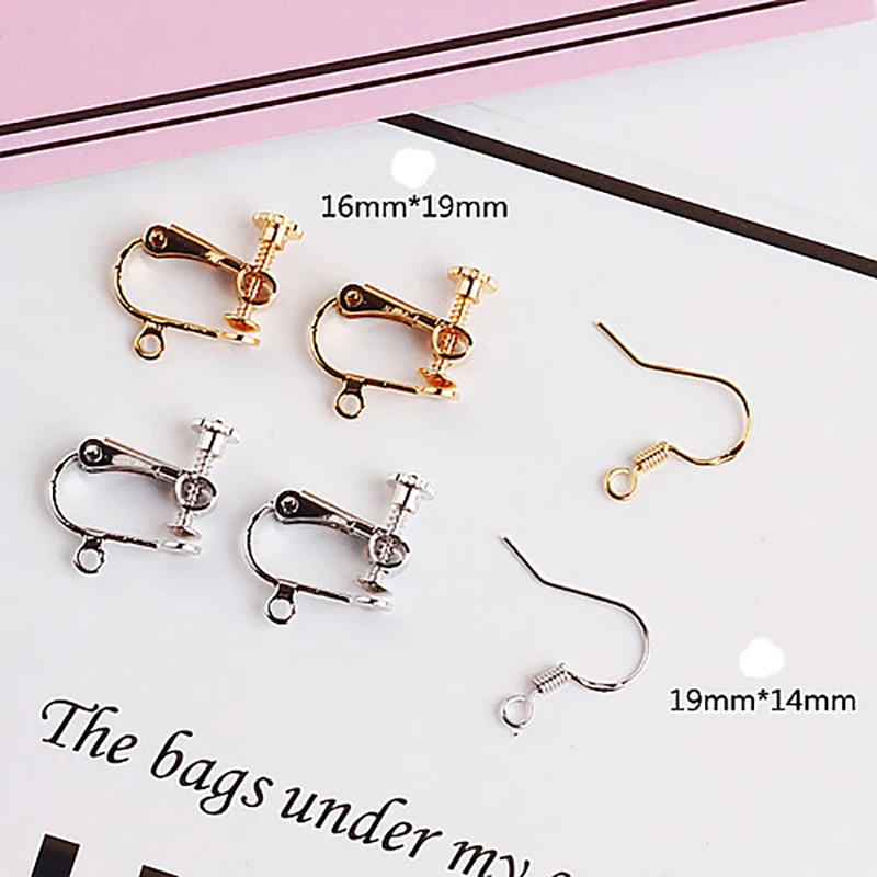 10 шт. новые модные непирсинговые регулируемые болты для сережек клипсы ушей