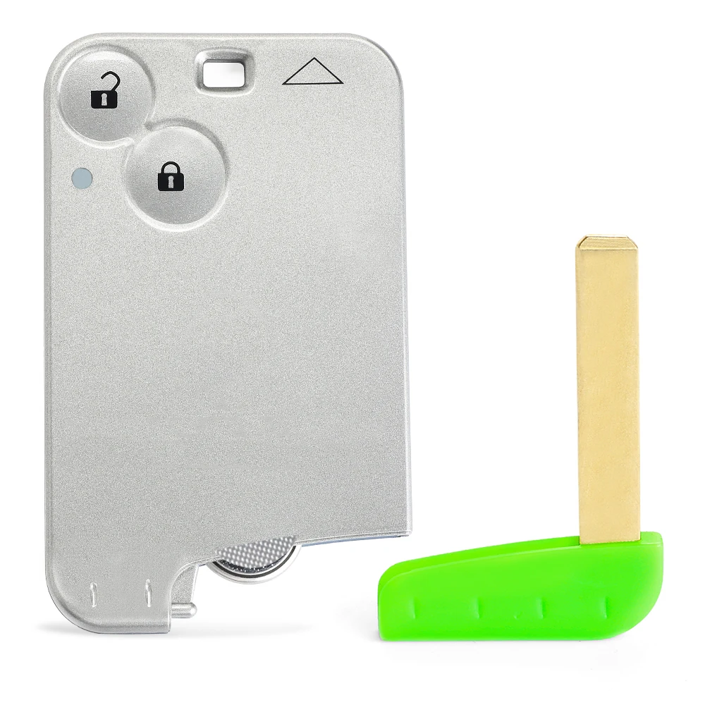 

KEYECU 5 PCS Replacement Smart Card Remote Key 2 Button 433MHz PCF7926 for Renault Laguna Espace Vel Satis 2001 2002 2003 -2007