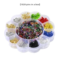 1020pcs colorful safety pins diy sewing tools stainless steel needles large safety pin small brooch apparel accessories