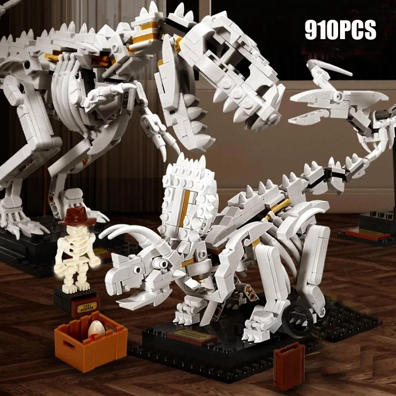 Конструктор Парк Юрского периода детали для сборки кости динозавров совместимы