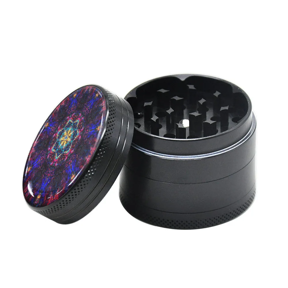 

HORNET 50MM 4 Lays Mandala Series Aluminum Grinder Smoking Grinder Sharp Diamond Teeth Tobacco Herb Grinders Spice Crusher