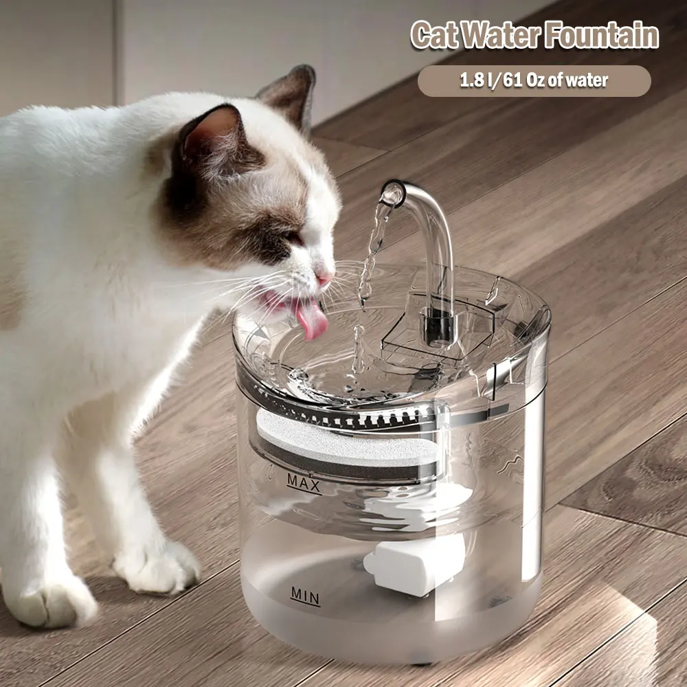 

Cat Water Dispenser Fountain Automatic Circulation Intelligent Dog Water Feeder Drinking Bowl Faucet Pet Supplies with Filters