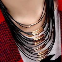 %e3%80%90usa warehouse%e3%80%91fashion exaggerated personality multi layer string chain rope tassel colar necklace for woman