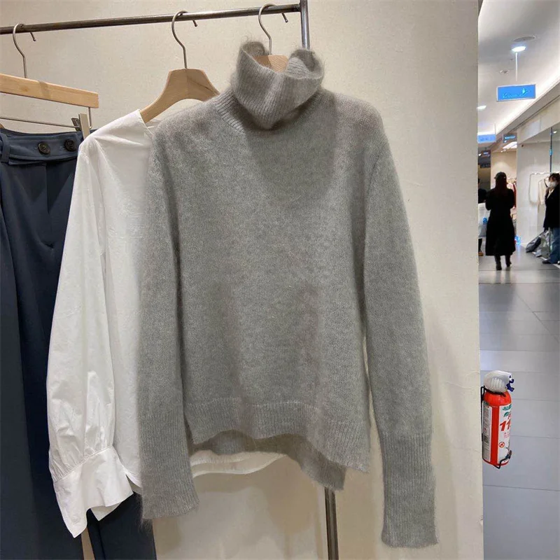 

Осень-зима 2021, вязаная шерстяная ткань в ленивом стиле для колледжа TikTok