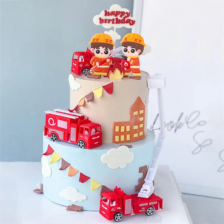 Пожарный набор пожарная лестница украшение для детского дня резервуар воды